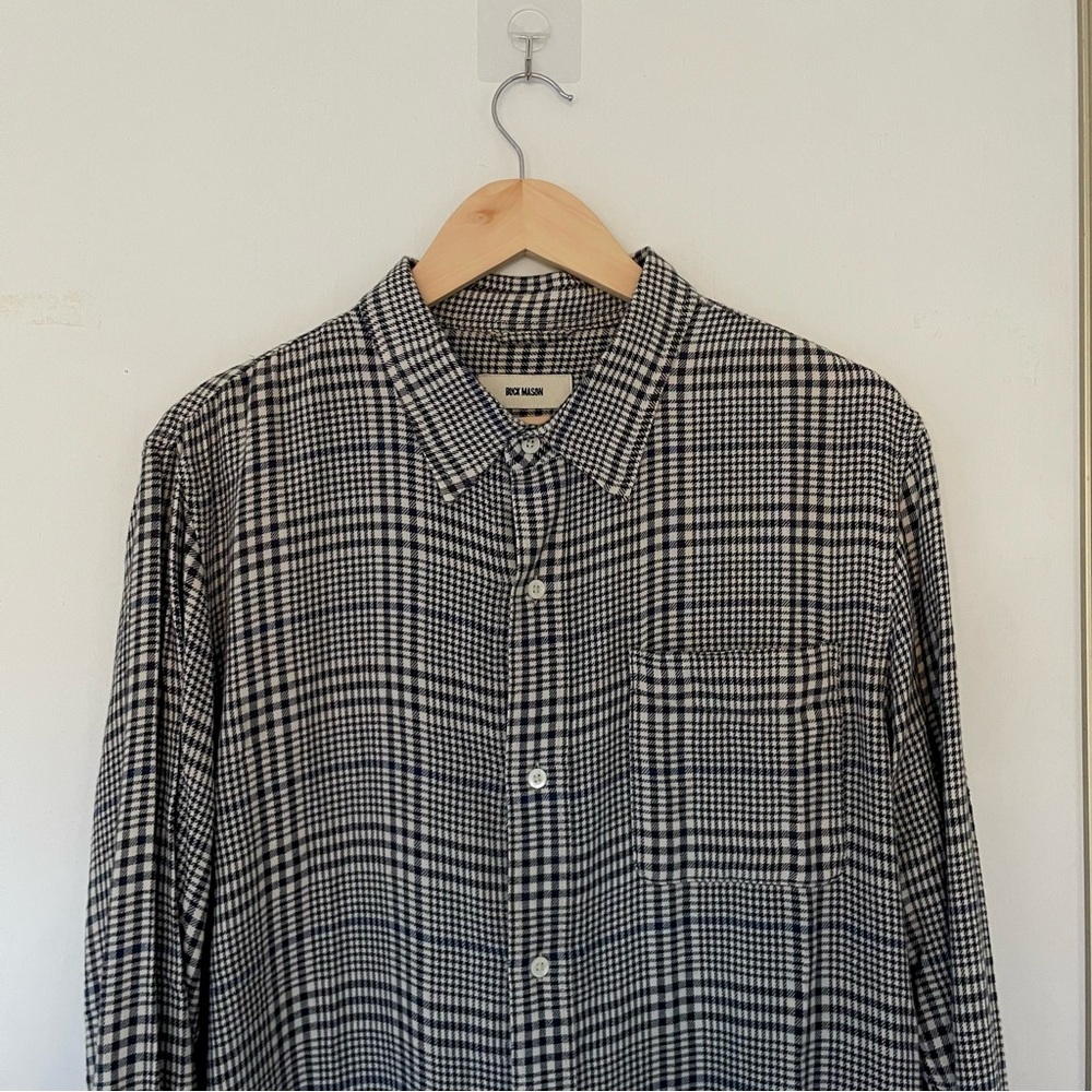 Buck Mason Pacific Twill One Pocket Shirt Men’s L Brushed Cotton Flannel